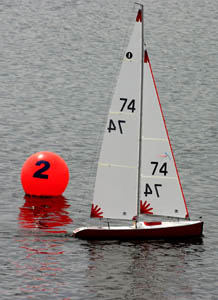 International One Metre sailing yatch