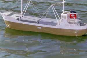 Coaster scale model boat